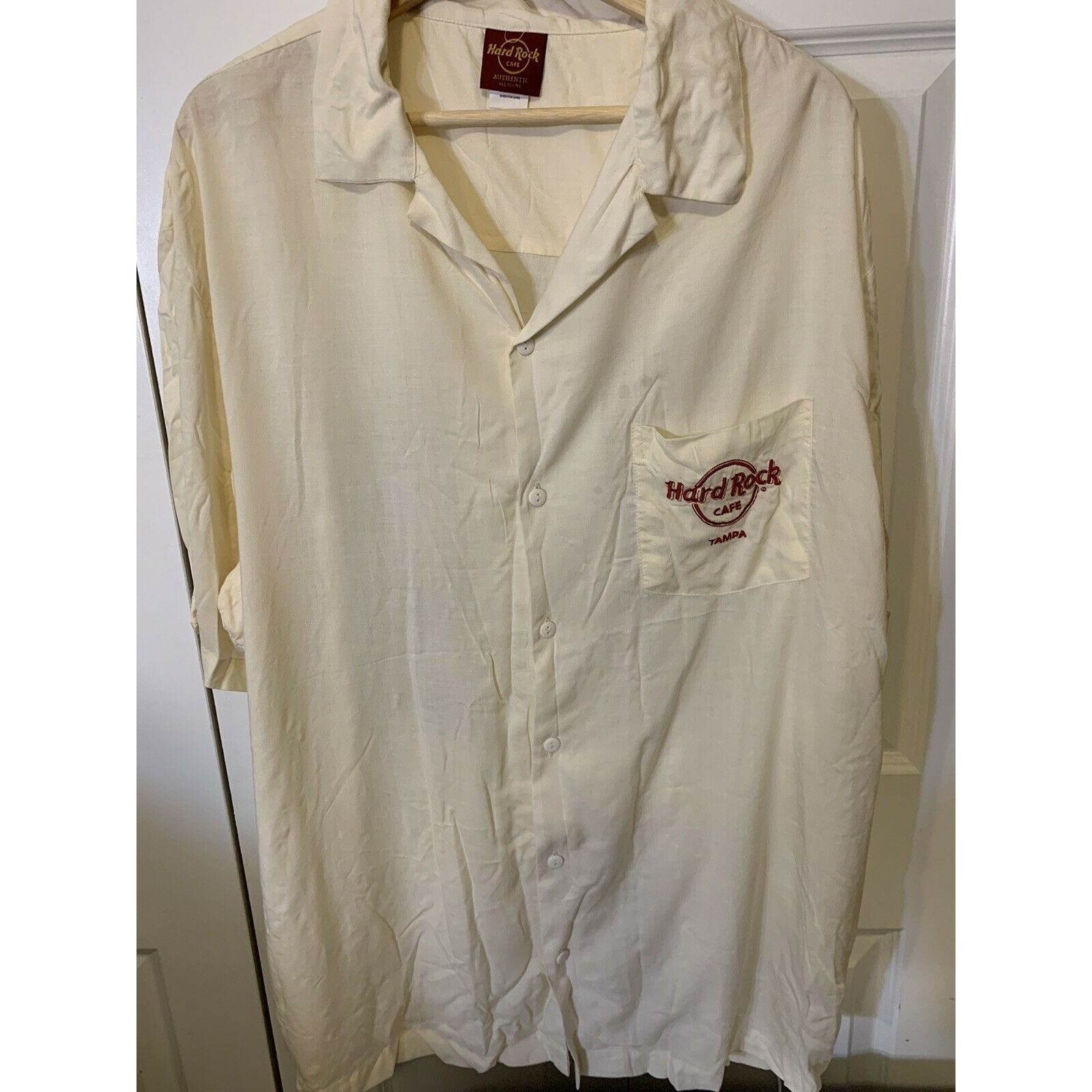 Hard Rock Cafe New Hard Rock Cafe Men's Sz L Tampa Florida Embroidered Casi Size US L / EU 52-54 / 3 - 4 Thumbnail