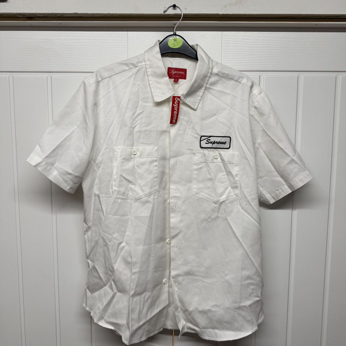 トップス Supreme S/S Leather Work Shirt Supreme S/S Leather Work Shirt Black Men's - FW23 - US