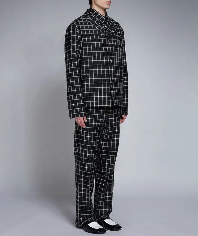 Marni o1w1db10125 Checkered Shoelace Belted Pants in Black Size US 36 / EU 52 - 5 Thumbnail