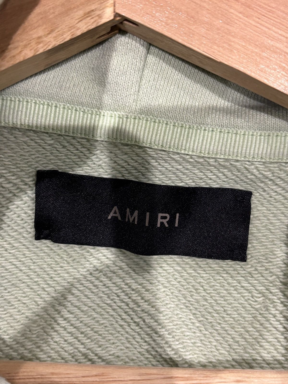 Amiri Amiri MA Logo Hoodie Sage Green Size: XL Size US XL / EU 56 / 4 - 7 Thumbnail