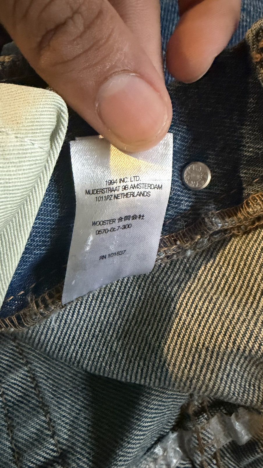 B.B. Simon × Supreme SS22 Supreme B.B simon studded regular jean (30) (blue) Size US 30 / EU 46 - 11 Thumbnail