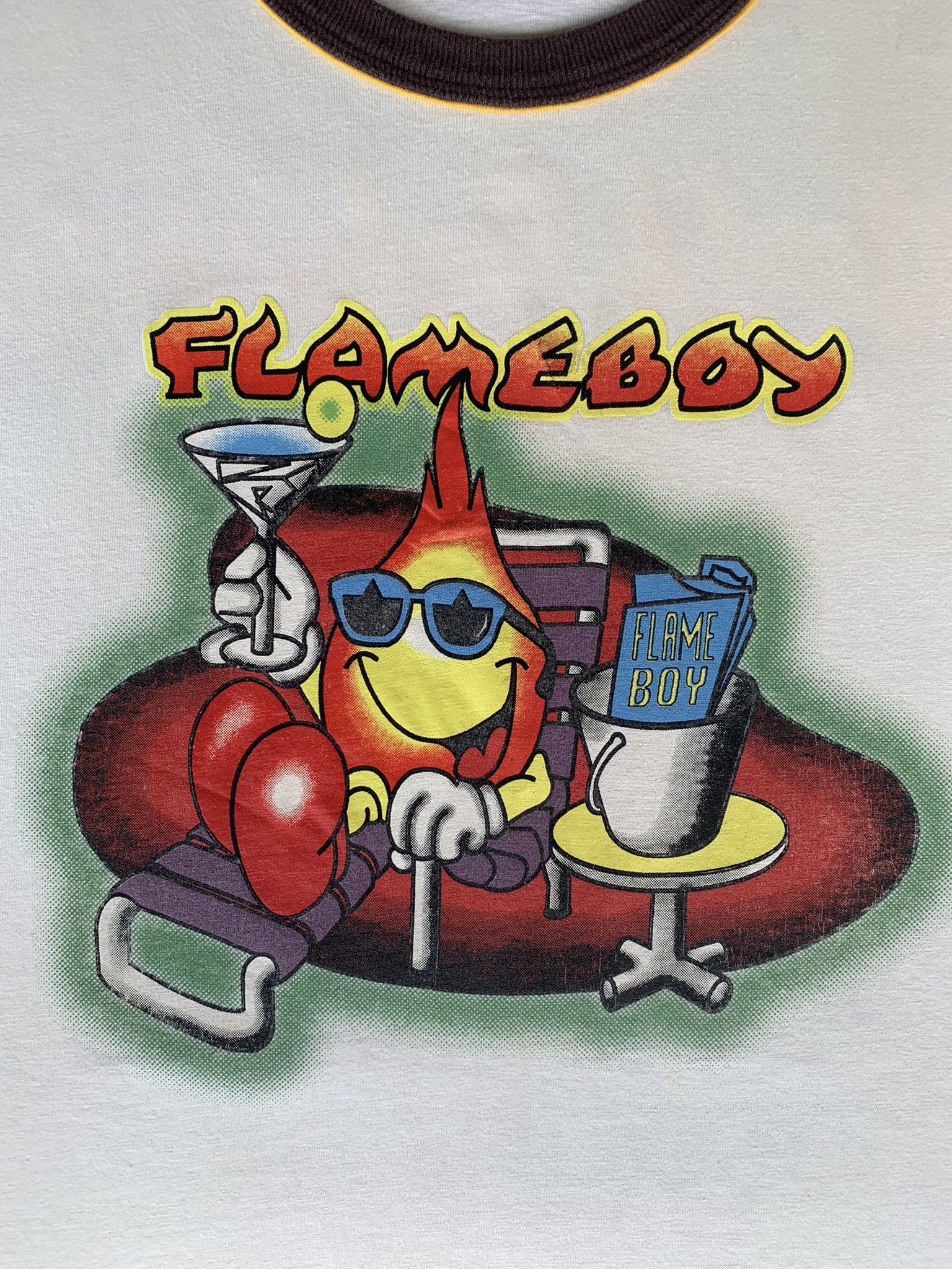 World Industries 1990' Flameboy World Industries Ringer Tee Size M / US 6-8 / IT 42-44 - 3 Thumbnail