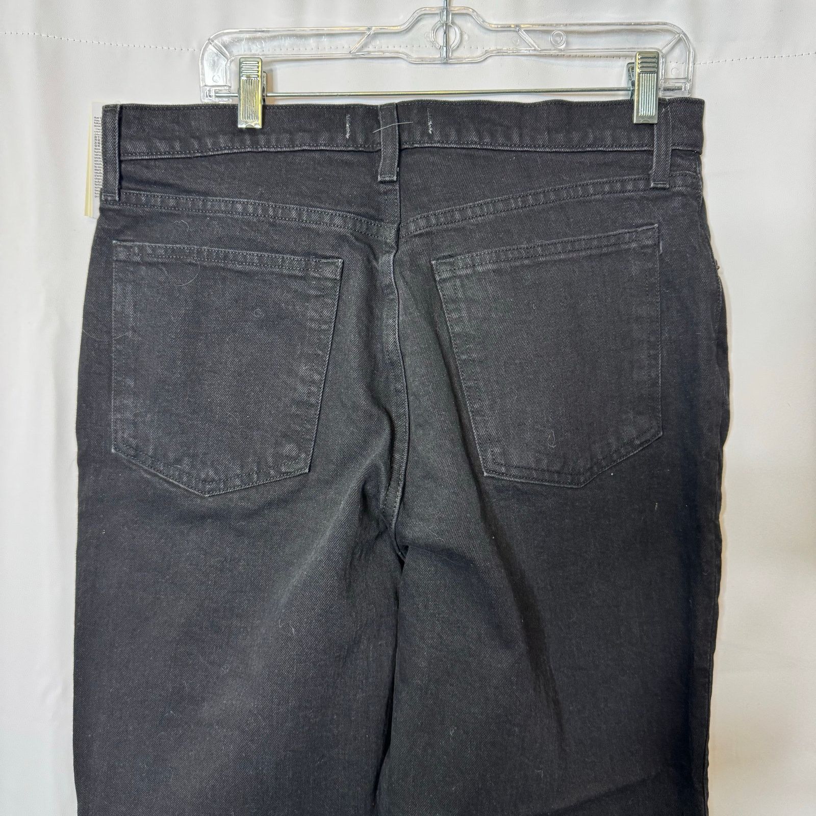 Abercrombie & Fitch A&F 90s Straight Ultra High Rise Black Jeans 32 14R NWT Size 32" / US 10 / IT 46 - 5 Thumbnail