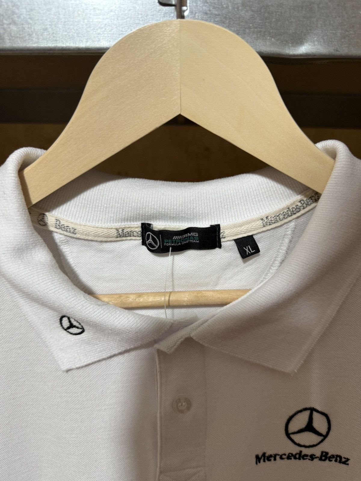 Formula 1 × Mercedes-Benz Vintage 90’s Mercedes-Benz Racing F1 NASCAR Polo T-Shirt Size US XL / EU 56 / 4 - 5 Thumbnail