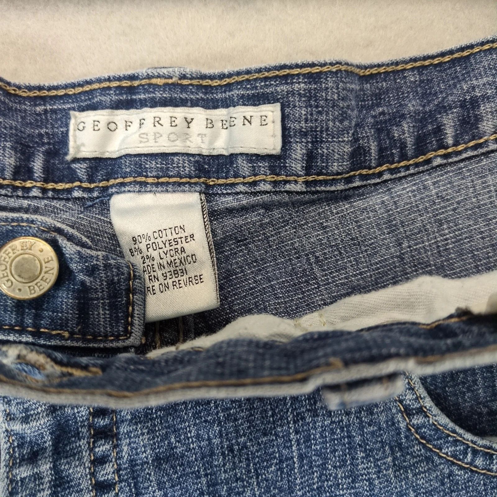 Geoffrey Beene Vtg 90s-Y2K Geoffrey Beene Sport Jeans Women's 14 31x30" Size 36" / US 14 / IT 50 - 3 Thumbnail