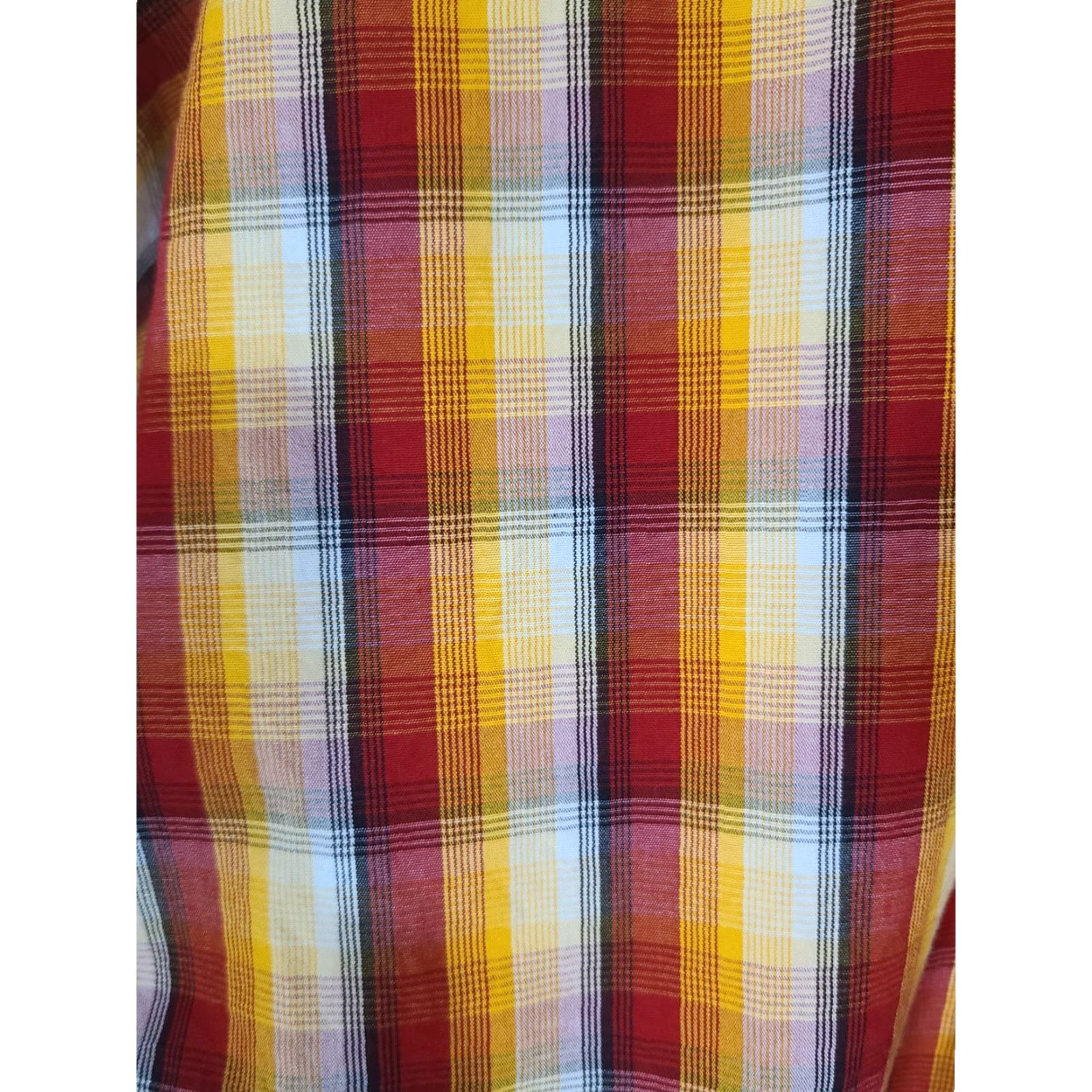 Carhartt Carhartt Shirt Mens XL Plaid Long Sleeve Button Pocket XLarge Cotton Yellow Size US XL / EU 56 / 4 - 7 Thumbnail