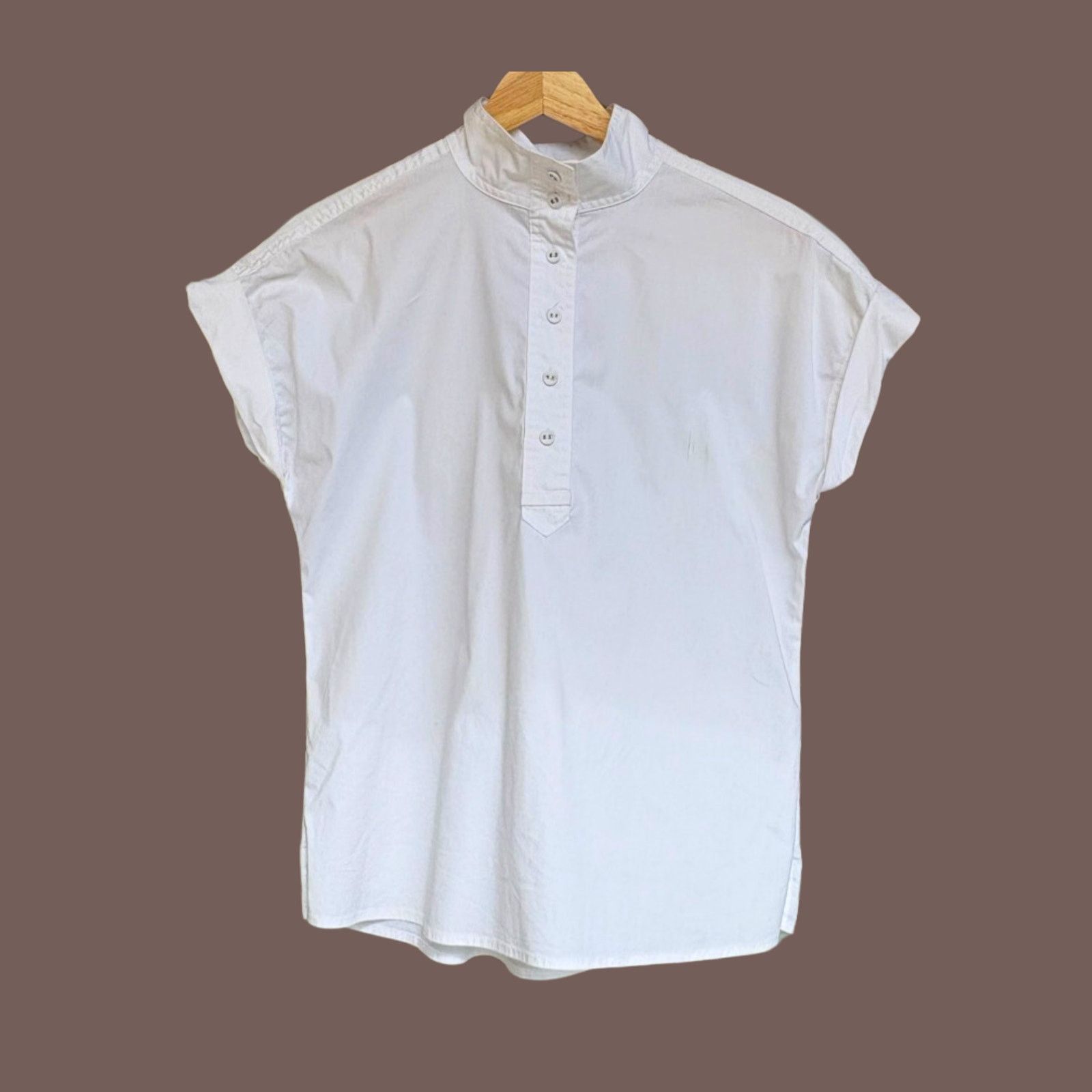 Donna Karan VTG Blouse | Donna Karan White Minimalist | Y2K Capsulewear Size XS / US 0-2 / IT 36-38 - 1 Thumbnail