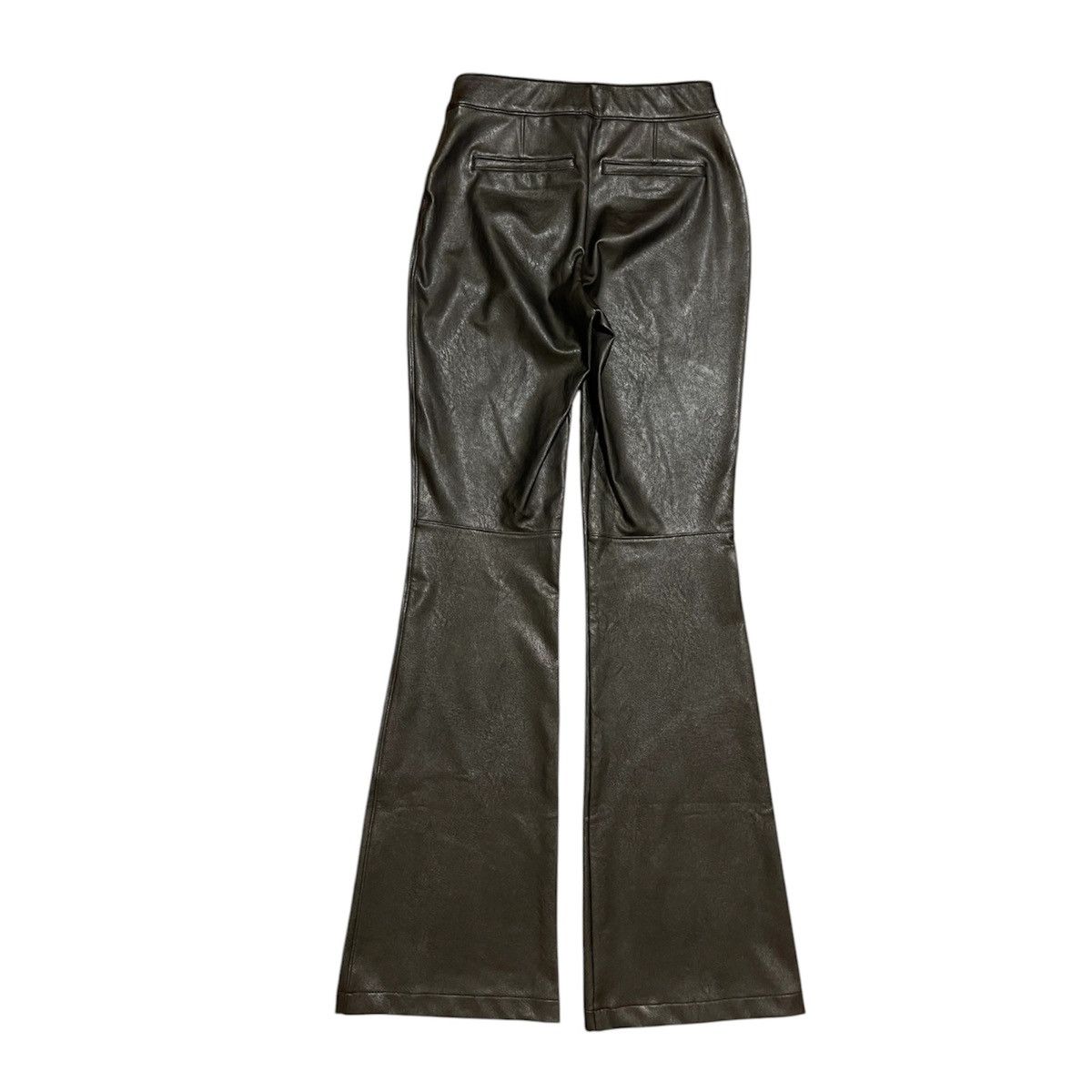 Spanx Spanx Leather Like Women Flared Black Pants Sz S Size 28" / US 6 / IT 42 - 8 Thumbnail