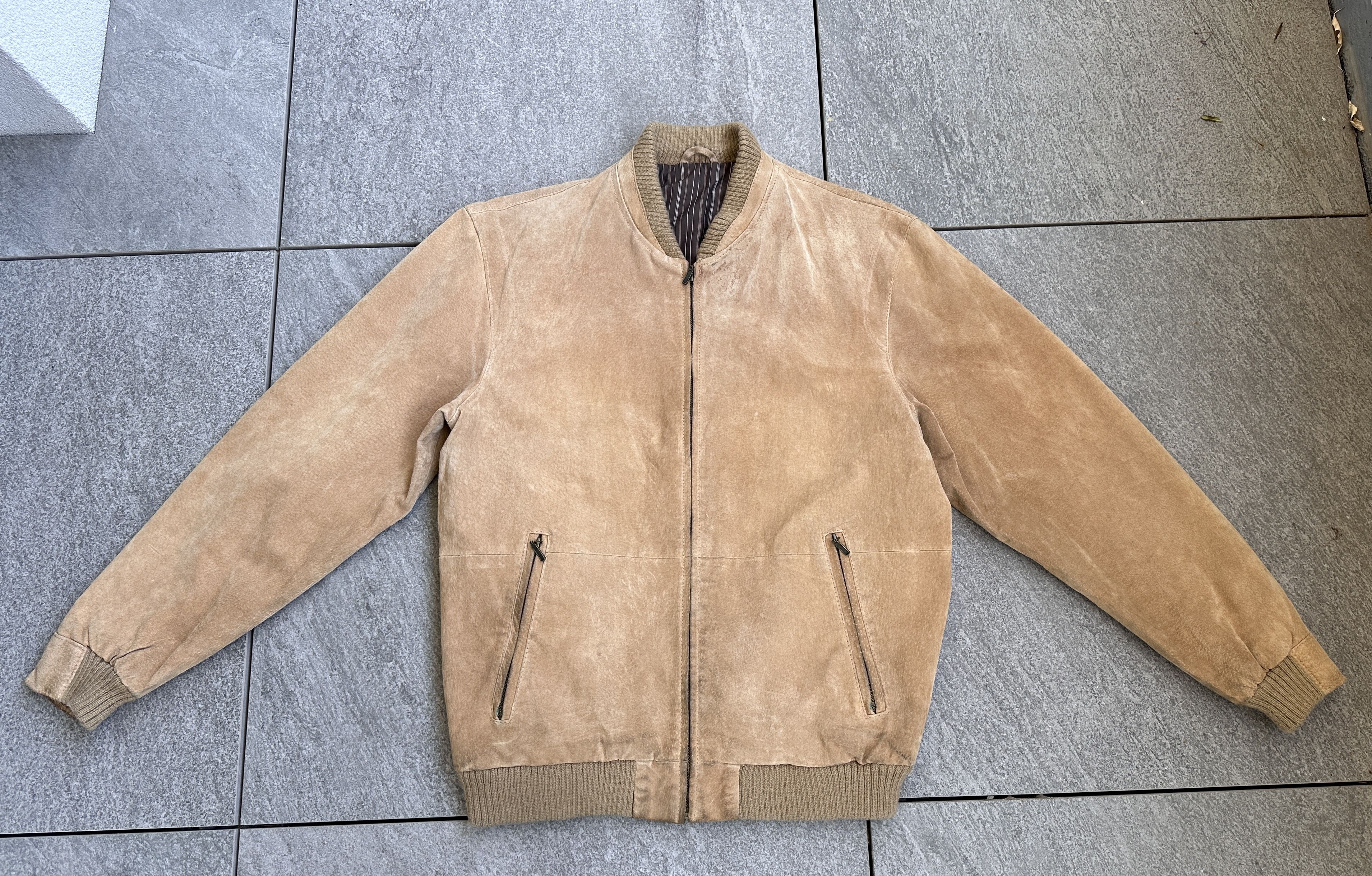 Vintage Vintage leather bomber scandi jacket Size US L / EU 52-54 / 3 - 5 Thumbnail