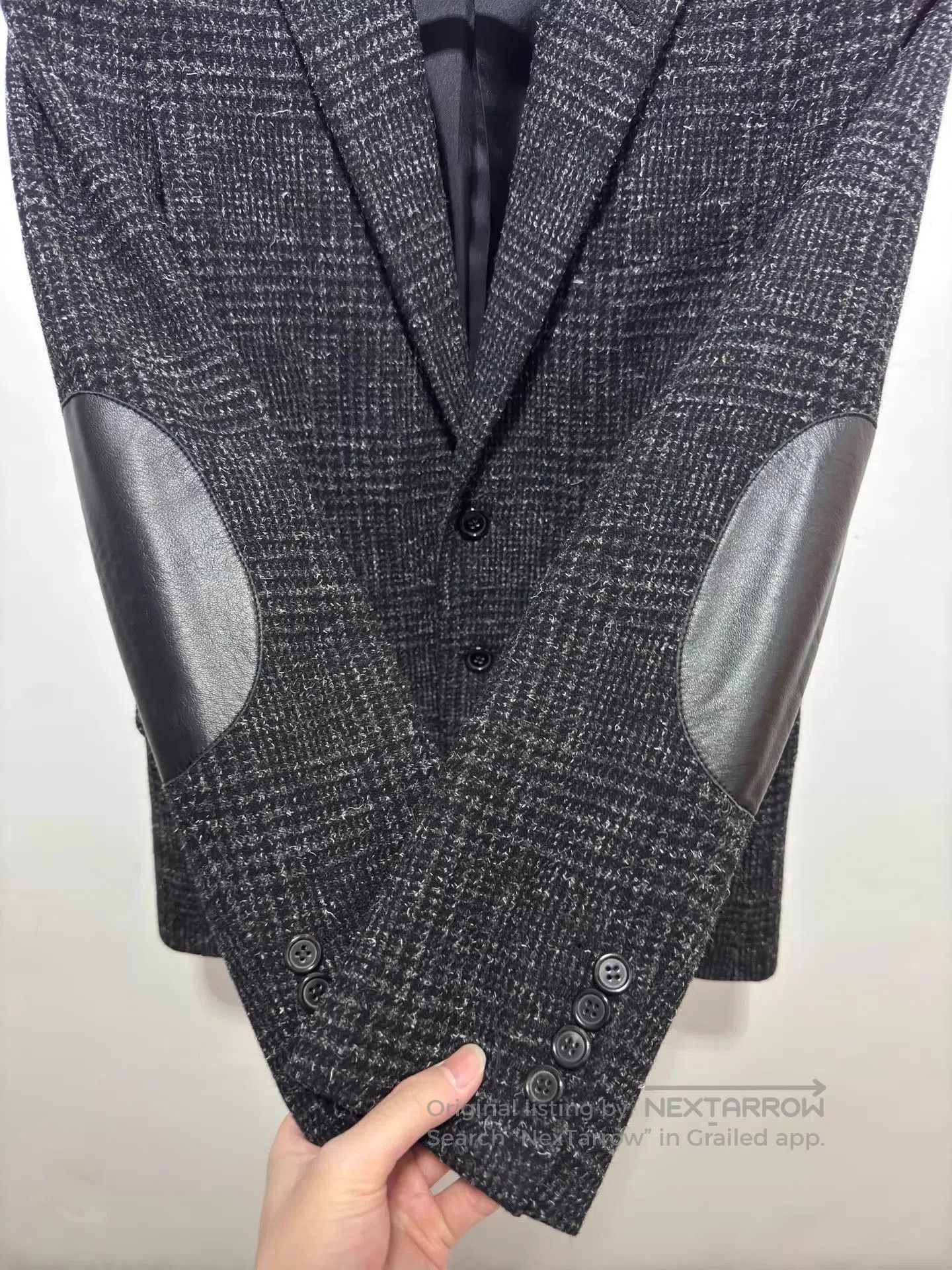 Saint Laurent Paris Gray Checkered Single-Breasted Blazer. Size US M / EU 48-50 / 2 - 4 Thumbnail
