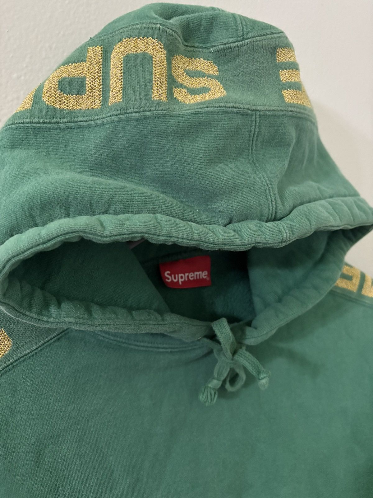 Supreme Supreme Metallic Rib Hooded Sweatshirt Size US M / EU 48-50 / 2 - 2 Thumbnail
