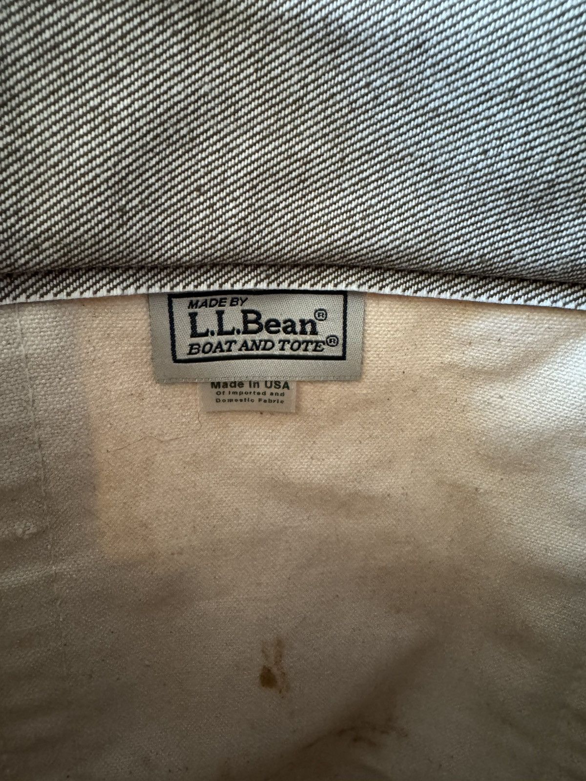 L.L. Bean Vintage LL BEAN Boat And Tote Zip Top Utility Gardening Bag Size ONE SIZE - 6 Thumbnail