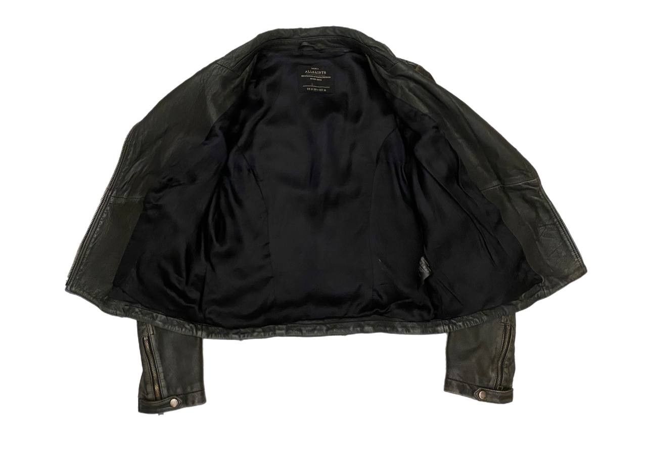 Allsaints Cargo Distressed Leather Biker Jacket Size S / US 4 / IT 40 - 9 Thumbnail