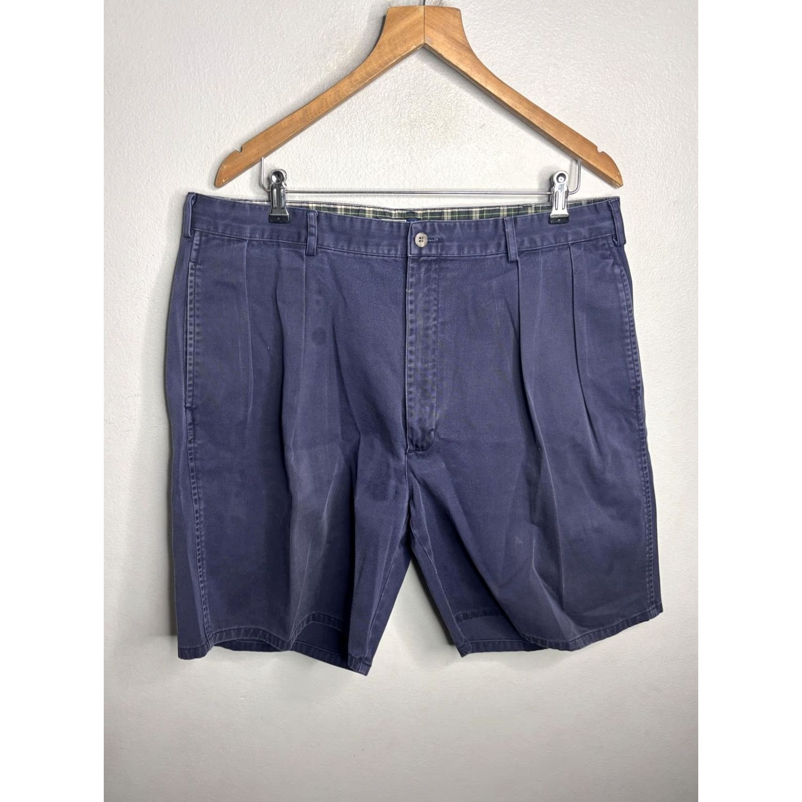 Polo Ralph Lauren VINTAGE Polo Ralph Lauren Shorts Mens 40 Blue Pleated Classic Fit Cotton Made USA Preppy Size US L / EU 52-54 / 3 - 3 Thumbnail