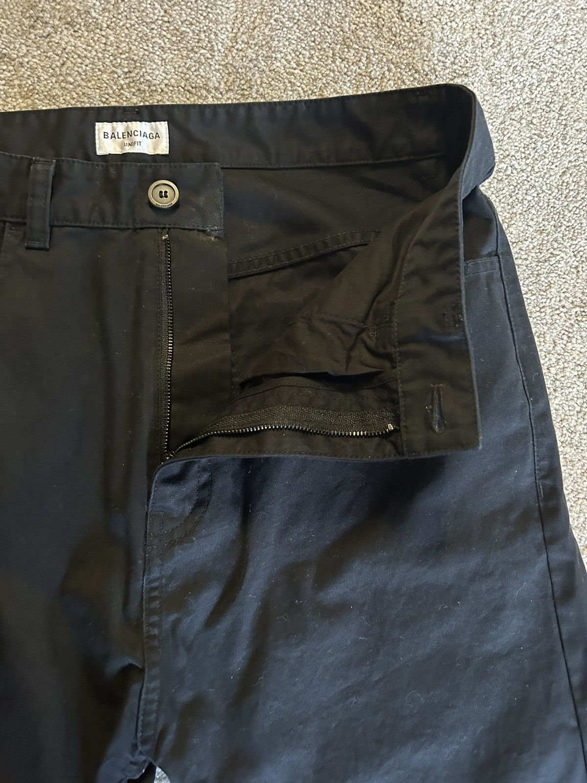 Balenciaga Balenciaga Lost Tape Flared Cotton Pants in Black Size US 32 / EU 48 - 2 Thumbnail