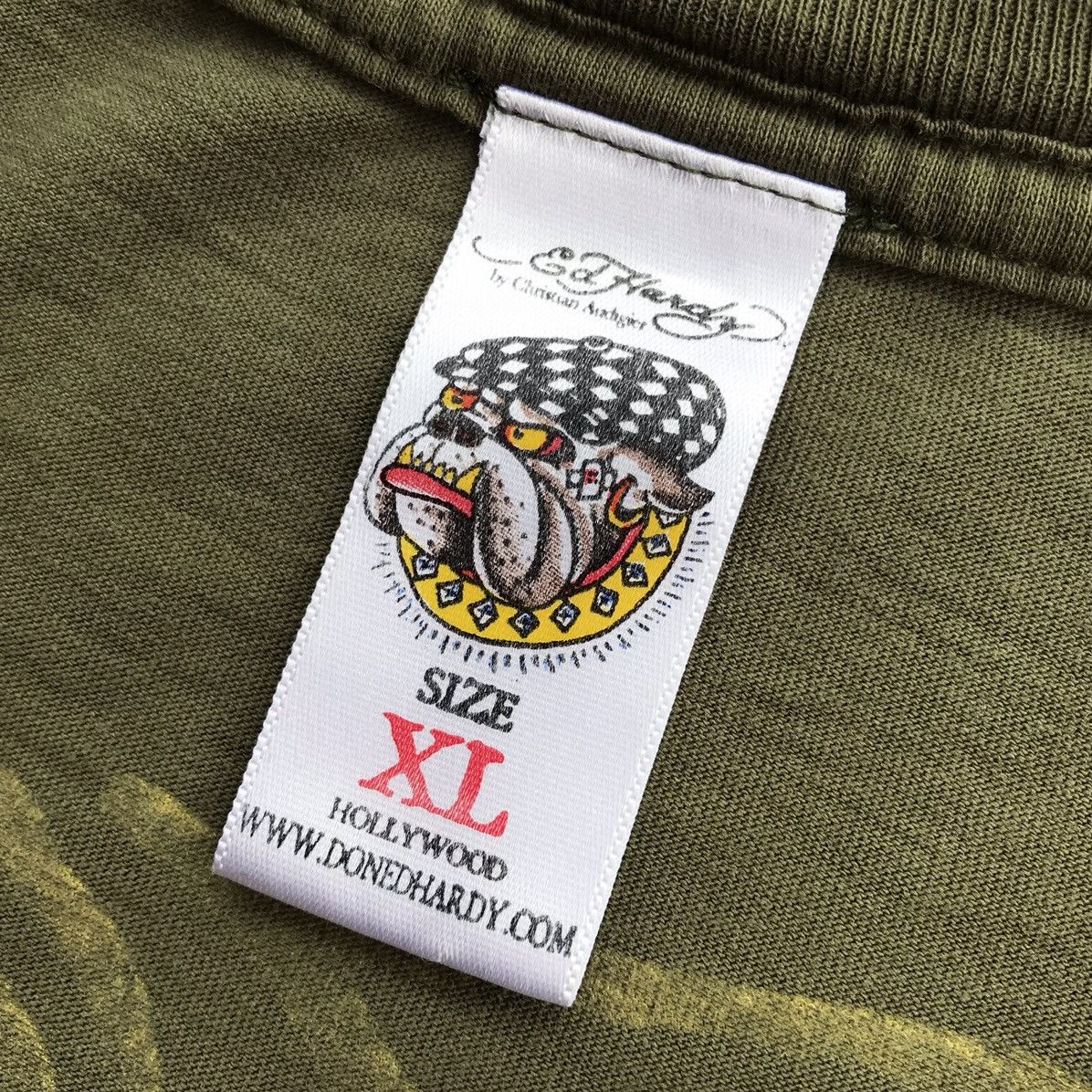 Ed Hardy Vintage 90's Ed Hardy " White Tiger Flame Icing " T-Shirt Size US L / EU 52-54 / 3 - 11 Thumbnail