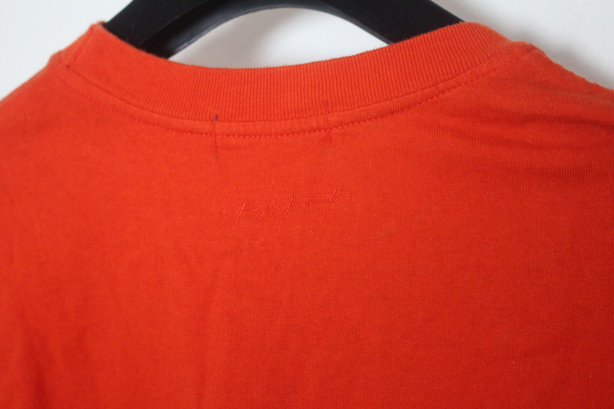 Yohji Yamamoto Plain Orange T-Shirt with Yohji Embroided on the back Size US S / EU 44-46 / 1 - 6 Thumbnail