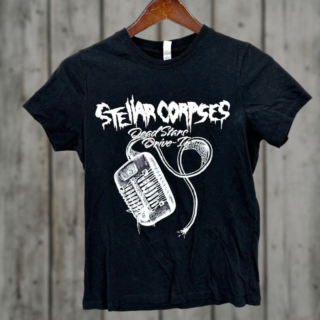 Hanes Stellar Corpses Shirt Womens M Psychobilly Horror Punk Rock Band Goth Drive In Size M / US 6-8 / IT 42-44 - 1 Thumbnail