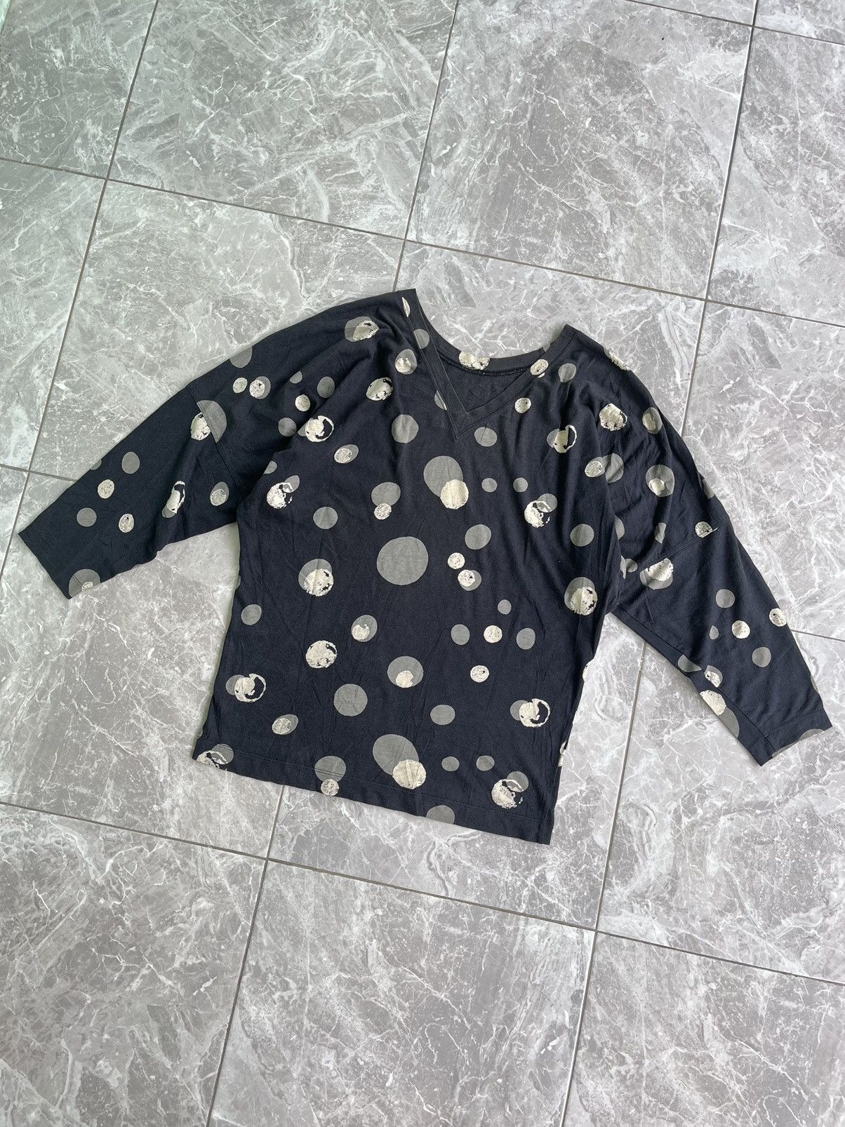Issey Miyake Plantation By Issey Miyake Polkadot Longsleeve Size M / US 6-8 / IT 42-44 - 3 Thumbnail