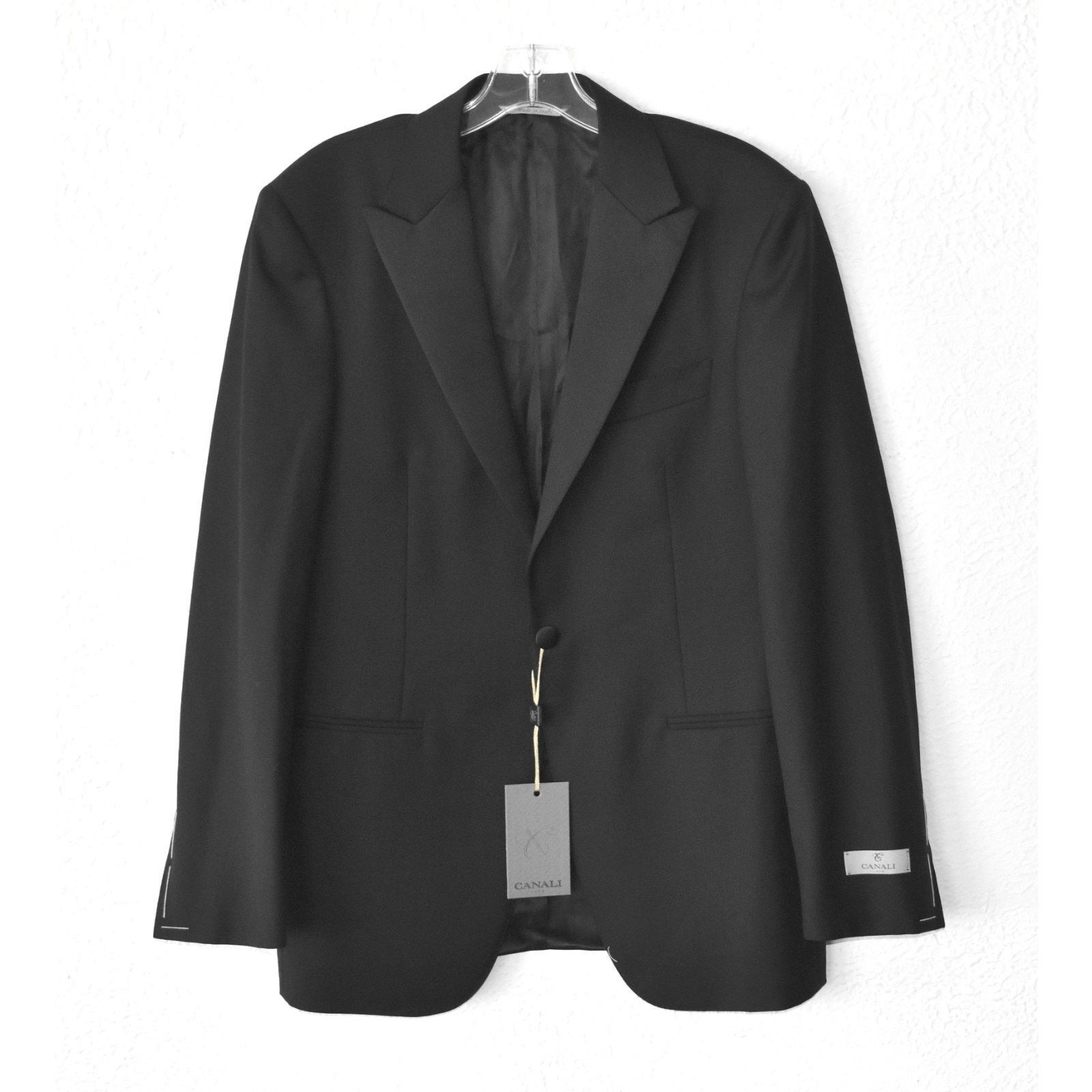 Canali CANALI Giacca Single Button Tuxedo Blazer Sz 48 US 38 $2195 Size 48R - 1 Thumbnail