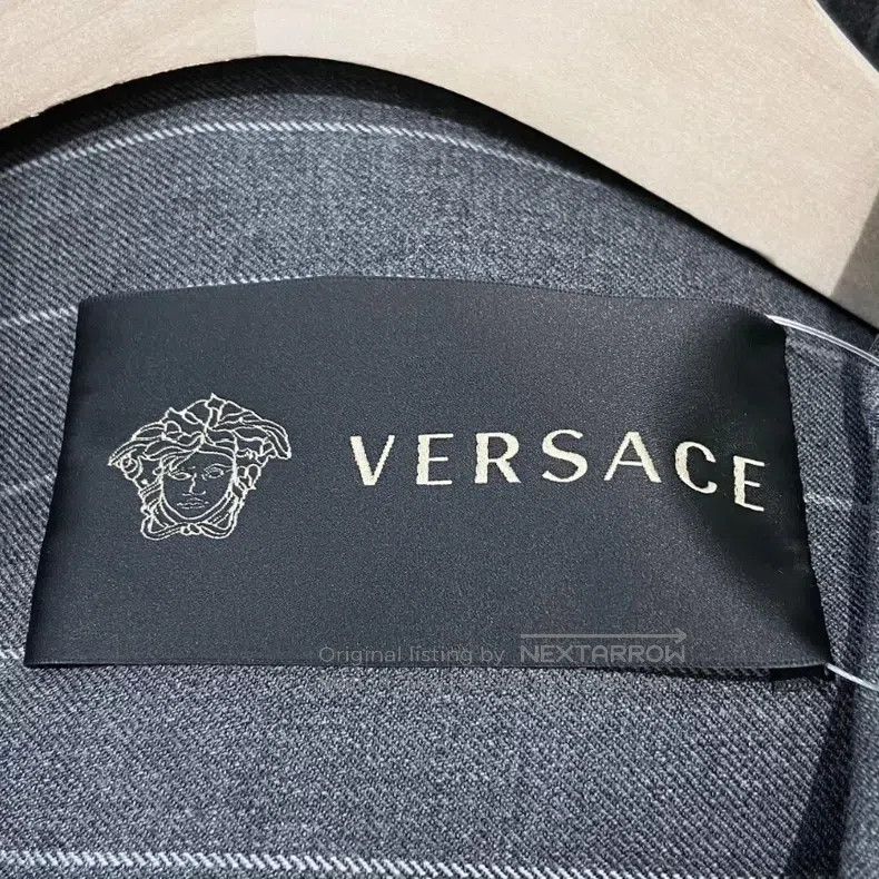 Versace Versace Gray wool striped coat Size US XL / EU 56 / 4 - 3 Thumbnail