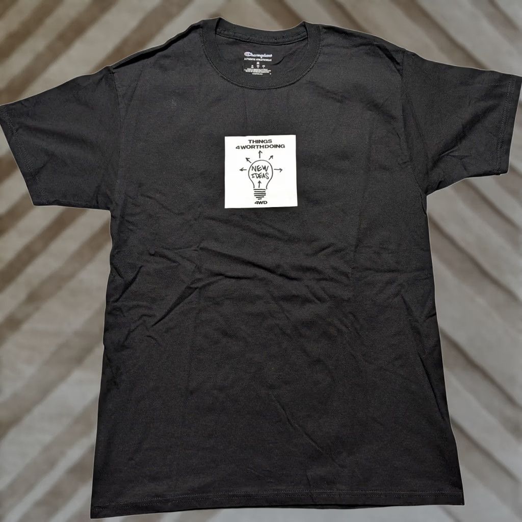 Champion Champion x Benjamin Edgar 4WD T-Shirt Mens M Black Graphic Print Logo 4 Worth Doing Limited Edition LESGC Size US M / EU 48-50 / 2 - 1 Thumbnail