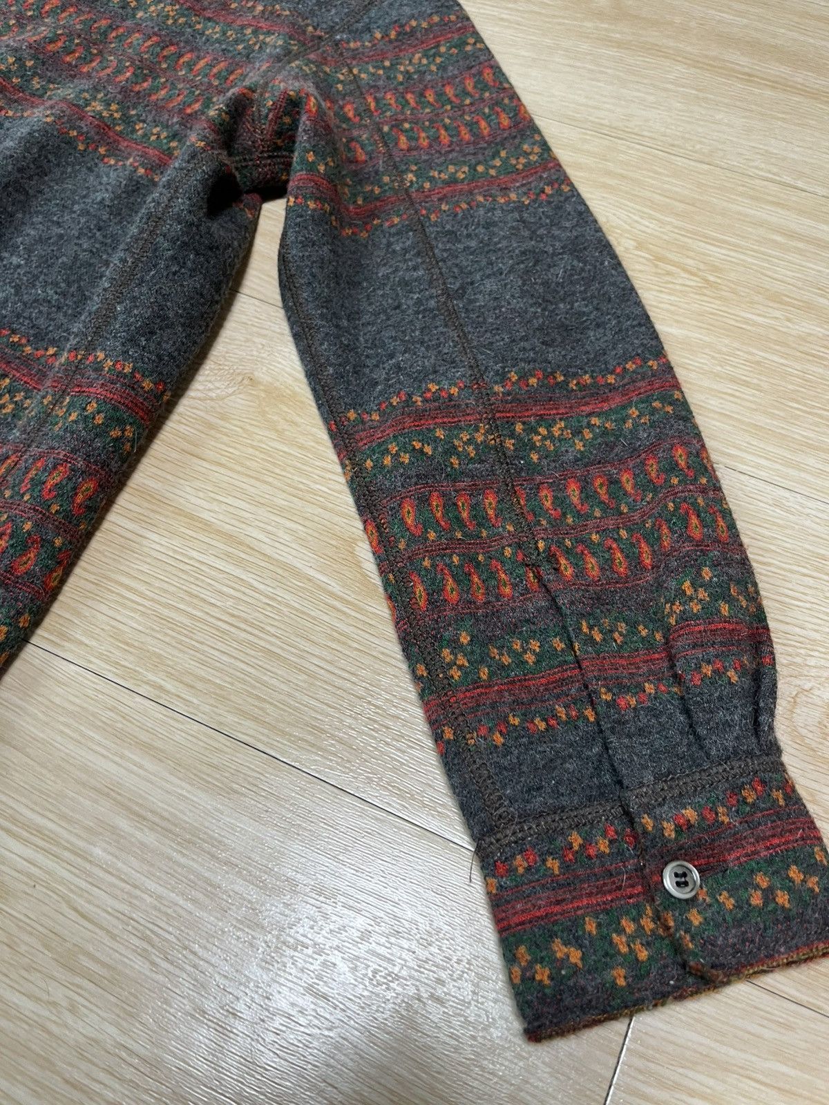 Junya Watanabe S Junya watatanabe man fringe wool knit jacket Size US L / EU 52-54 / 3 - 7 Thumbnail