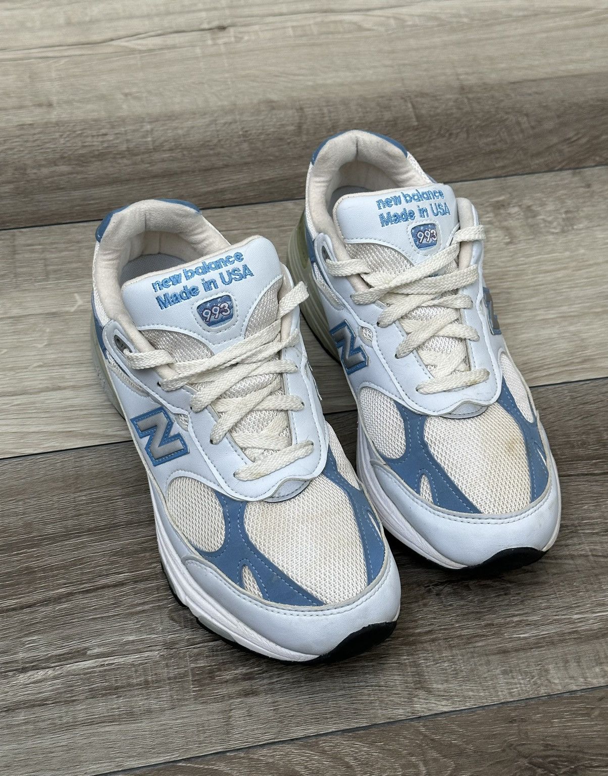 New Balance New Balance 993 Made in USA Baby Blue + White Sz. 9 NB 990 Size US 9 / IT 39 - 5 Thumbnail