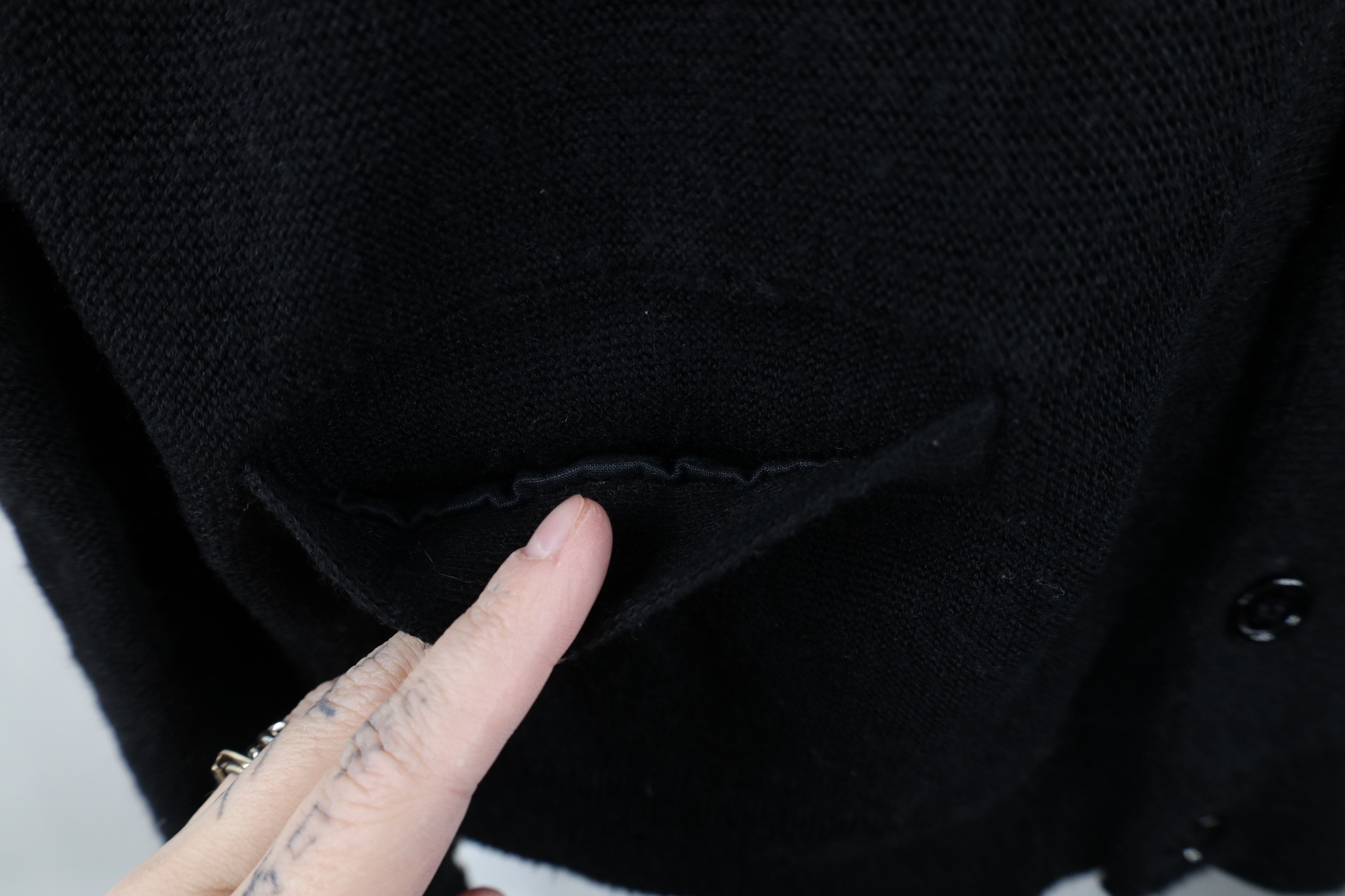 Vintage Vintage 50s Streetwear Button Cardigan Sweater Black USA Size US L / EU 52-54 / 3 - 5 Thumbnail