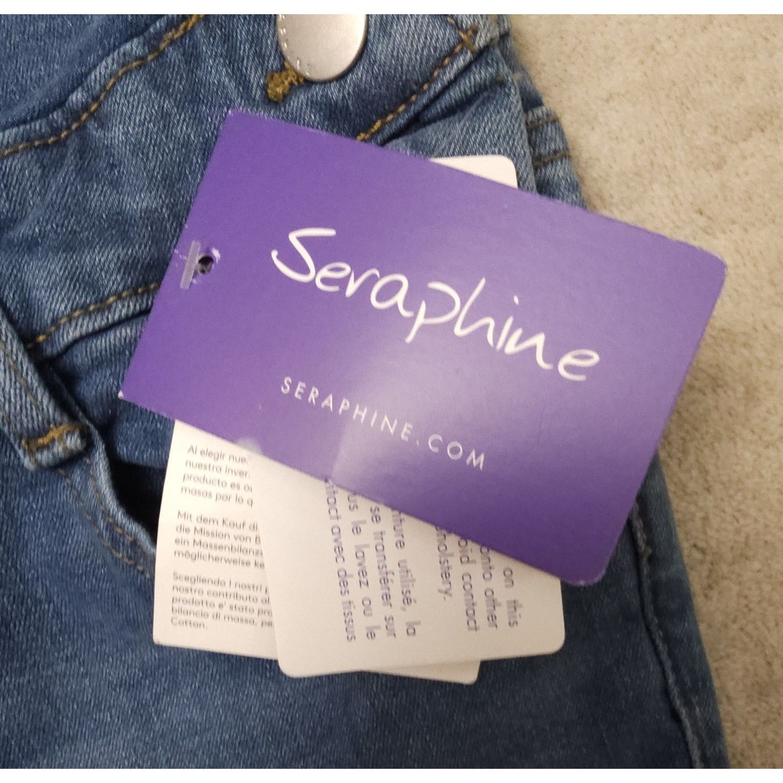 Other Seraphine Maternity Overall Denim Dungarees Trav Light 6 Size US L / EU 52-54 / 3 - 11 Thumbnail