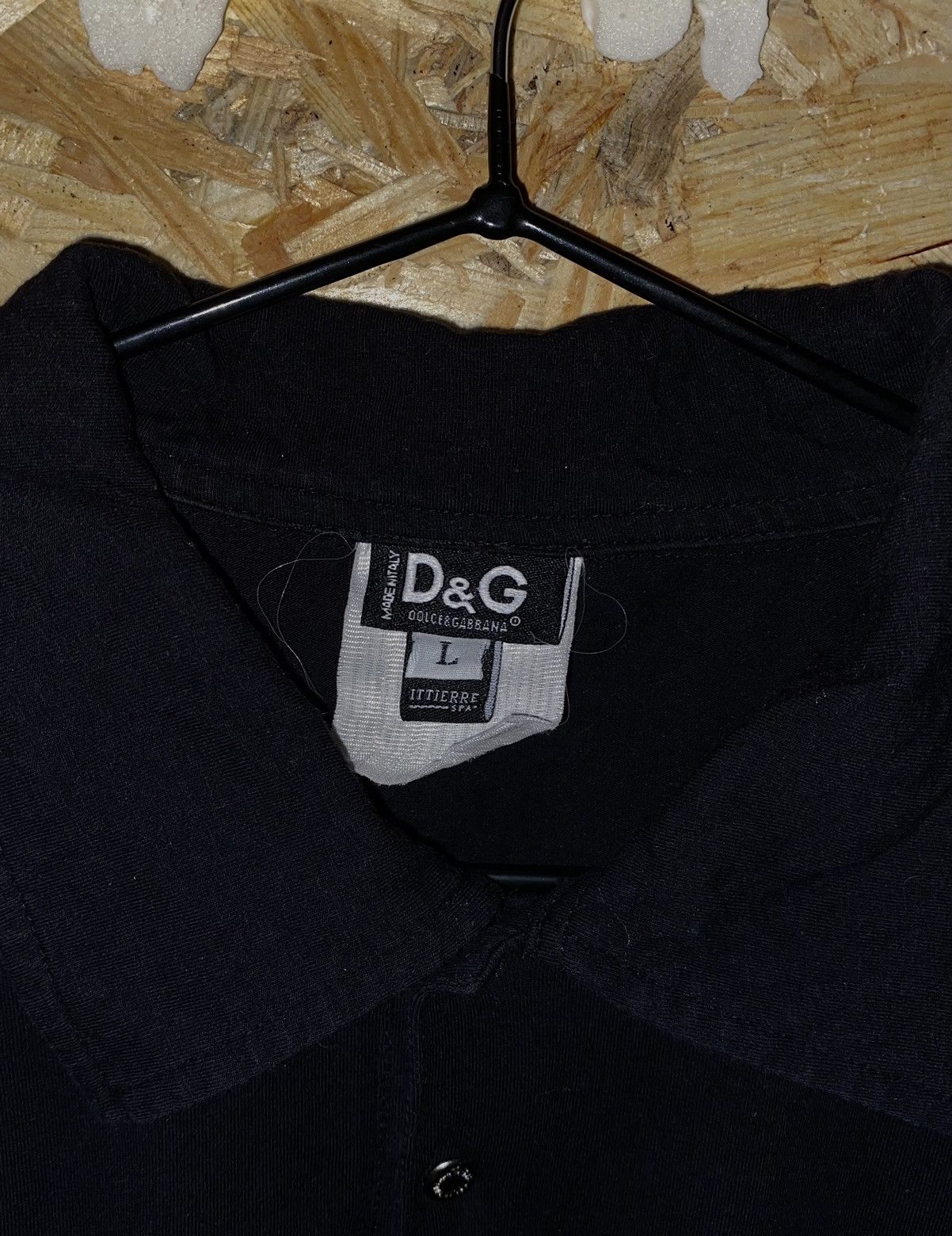 Dolce & Gabbana Designer Luxury Black Dolce & Gabbana Big logo polo shirt Size US L / EU 52-54 / 3 - 4 Thumbnail