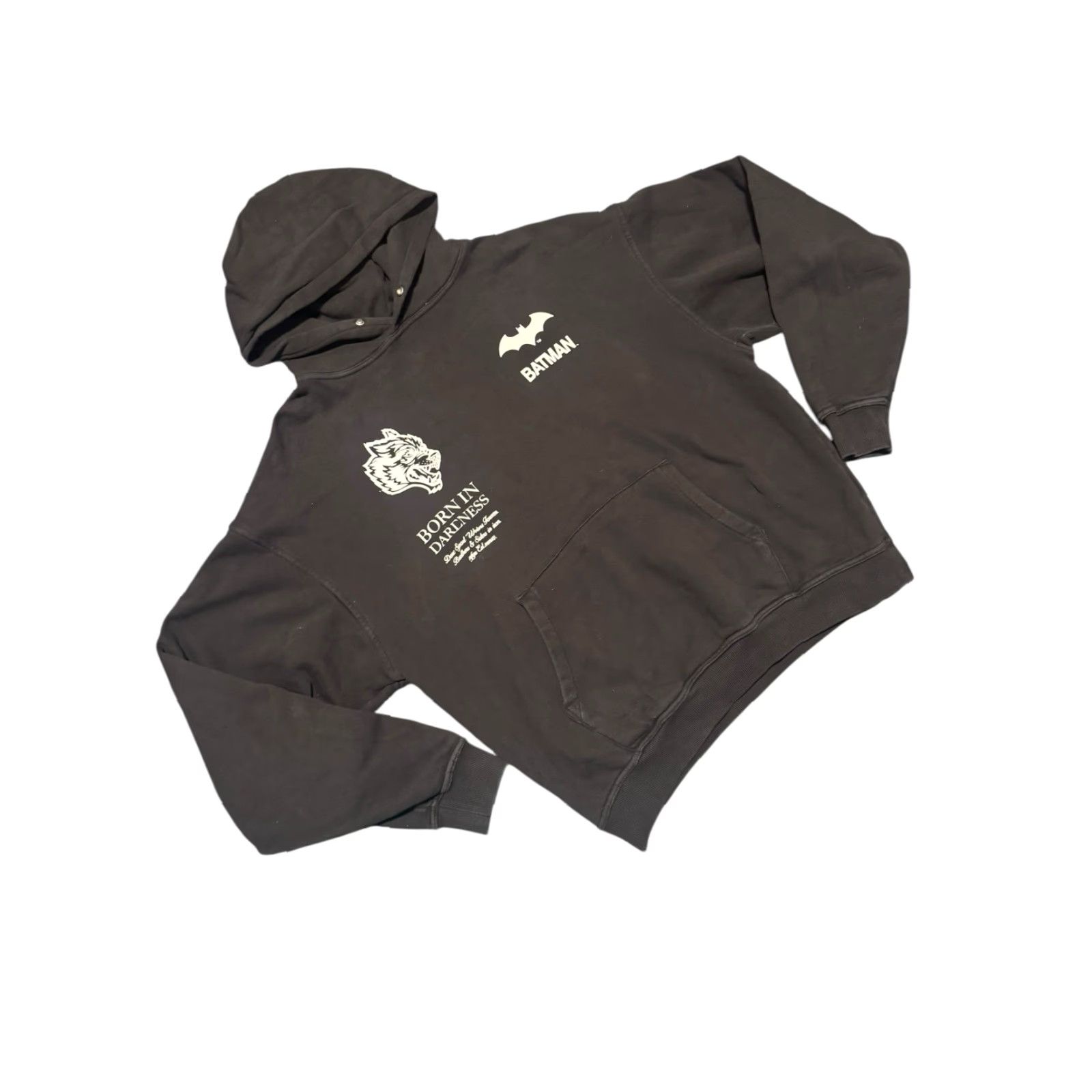 Darc Sport Darc Sport Batman Hoodie Sweatshirt M Adults Black Graphic Print Hooded Pockets Pullover DC Comics Size US M / EU 48-50 / 2 - 3 Thumbnail