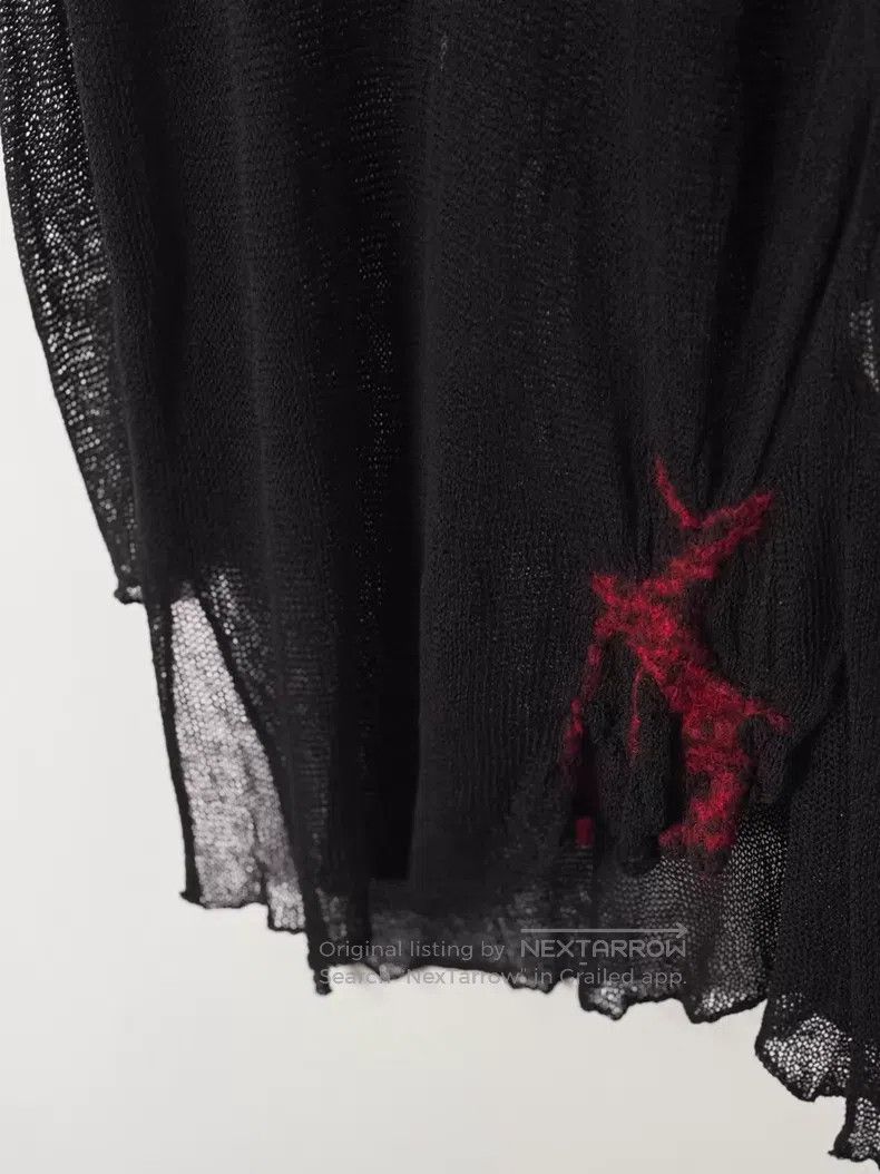 Yohji Yamamoto Yohji Yamamoto Patchwork mesh long knitwear| Size US L / EU 52-54 / 3 - 5 Thumbnail
