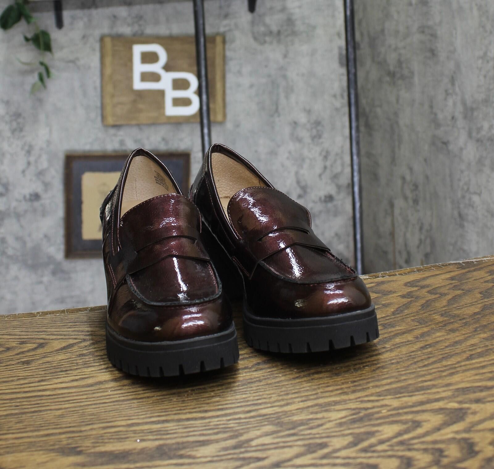 Other New Sun + Stone Womens Pumps 10019660600 Wine Pat Purple 10m Size US 10 / IT 40 - 3 Thumbnail