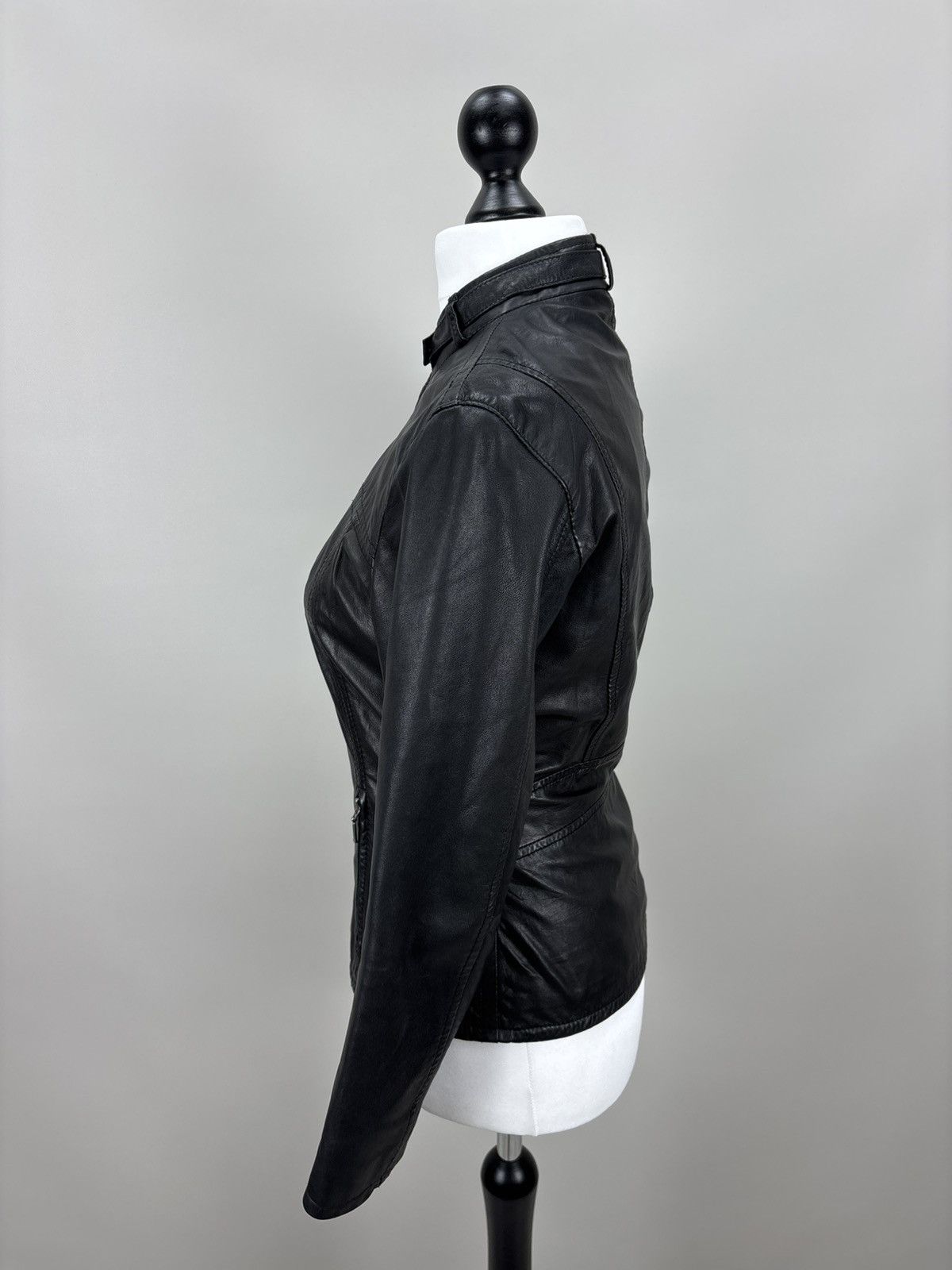 Genuine Leather × Leather Womens leather jacket Oakwood Size M Color Black Size M / US 6-8 / IT 42-44 - 9 Thumbnail