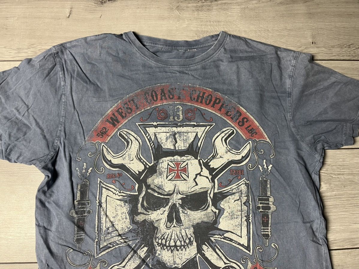 West Coast Choppers West Coast Choppers Mechanic T-Shirt Vintage Blue Size US L / EU 52-54 / 3 - 3 Thumbnail