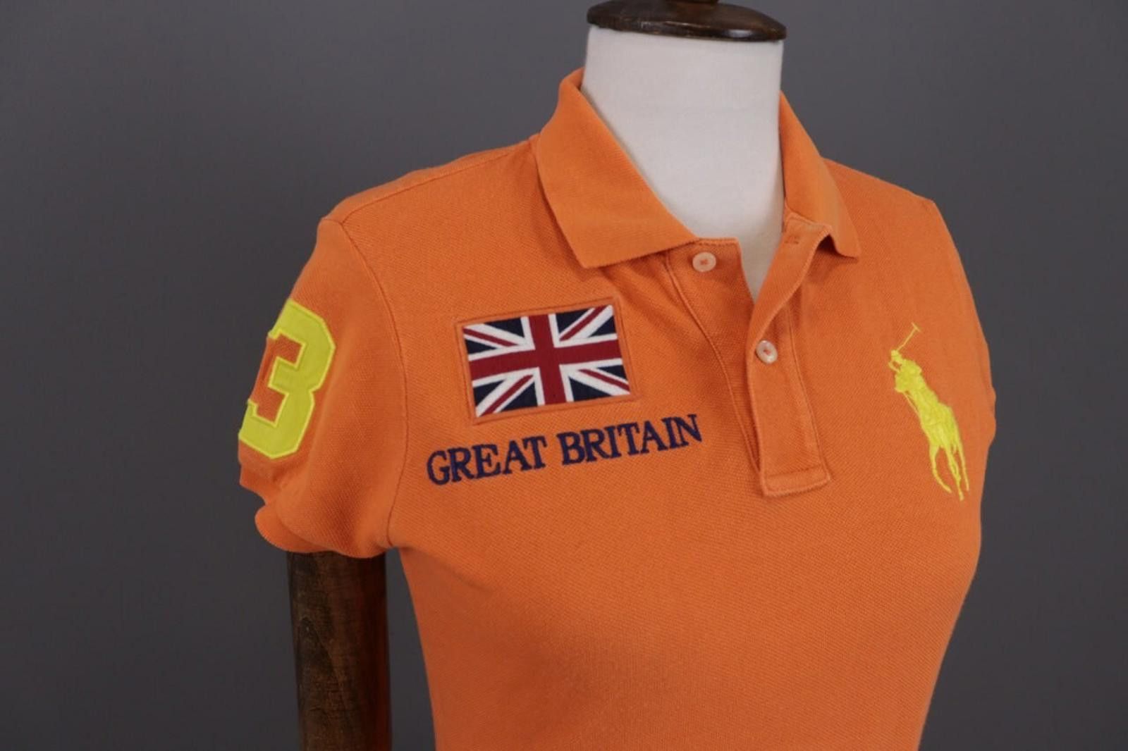 Polo Ralph Lauren Ralph Lauren The Skinny Polo Great Britain Top Shirt Sz S Size S / US 4 / IT 40 - 5 Thumbnail
