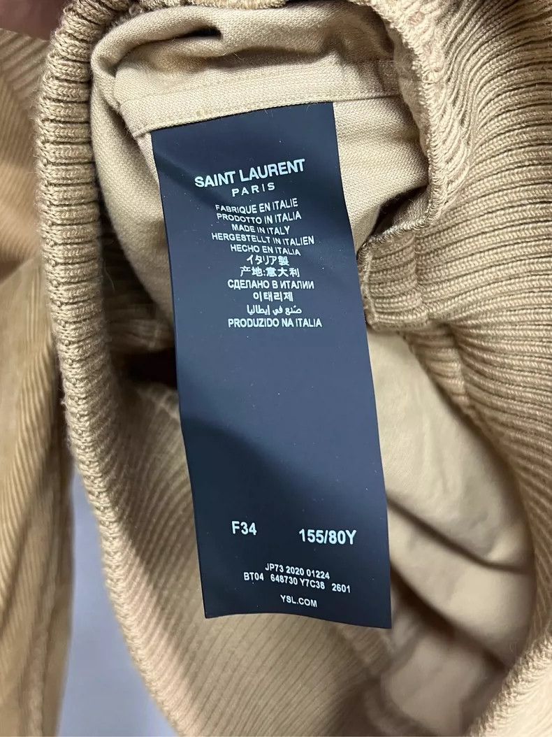 Saint Laurent Paris Saint Laurent ParisBrown knit paneled long sleeves 2504-Ne Size XXS / US 00 / IT 34 - 3 Thumbnail