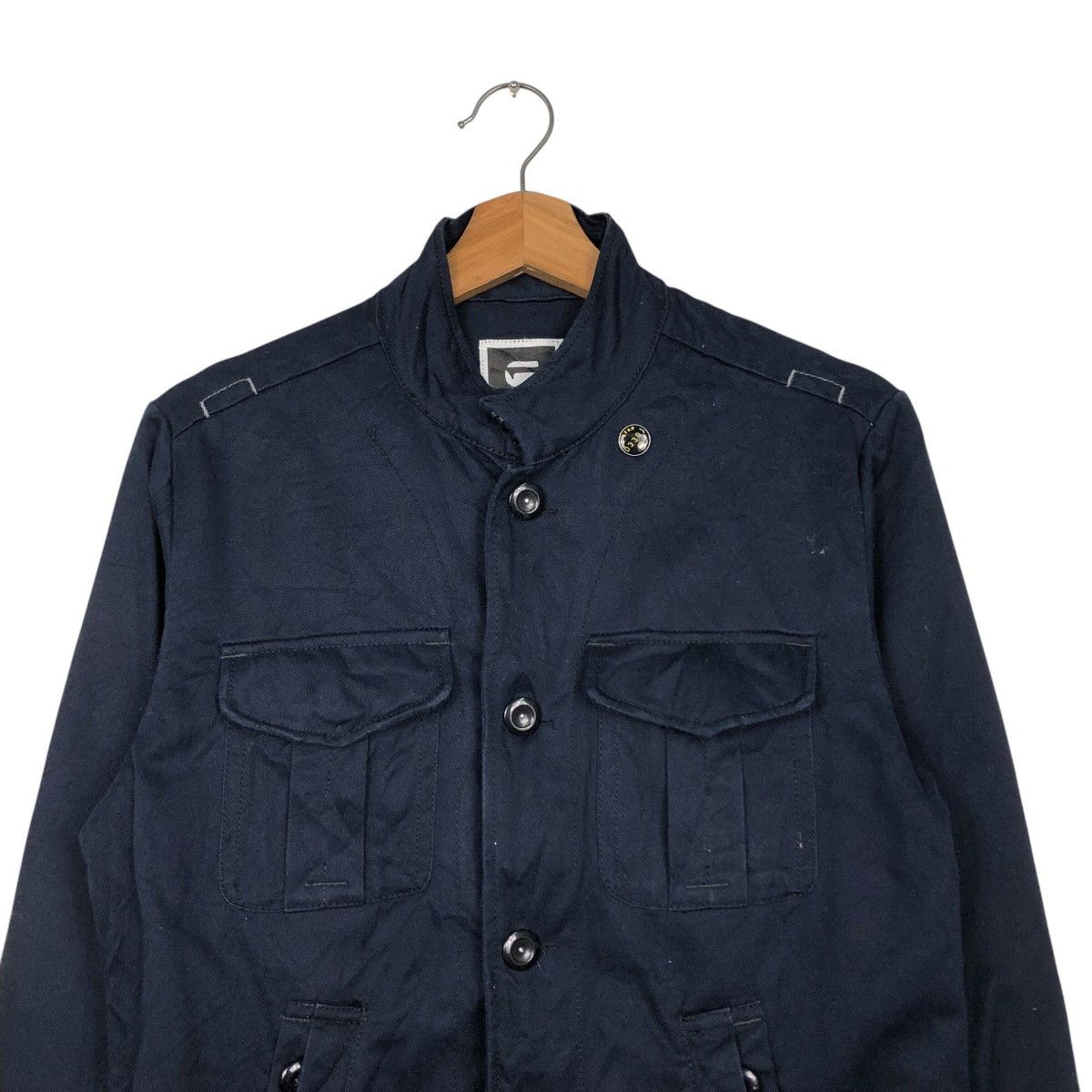 G-Star 📌Vintage Biker Jacket G Star Raw Multi Pocket Bondage Style Size US S / EU 44-46 / 1 - 6 Thumbnail