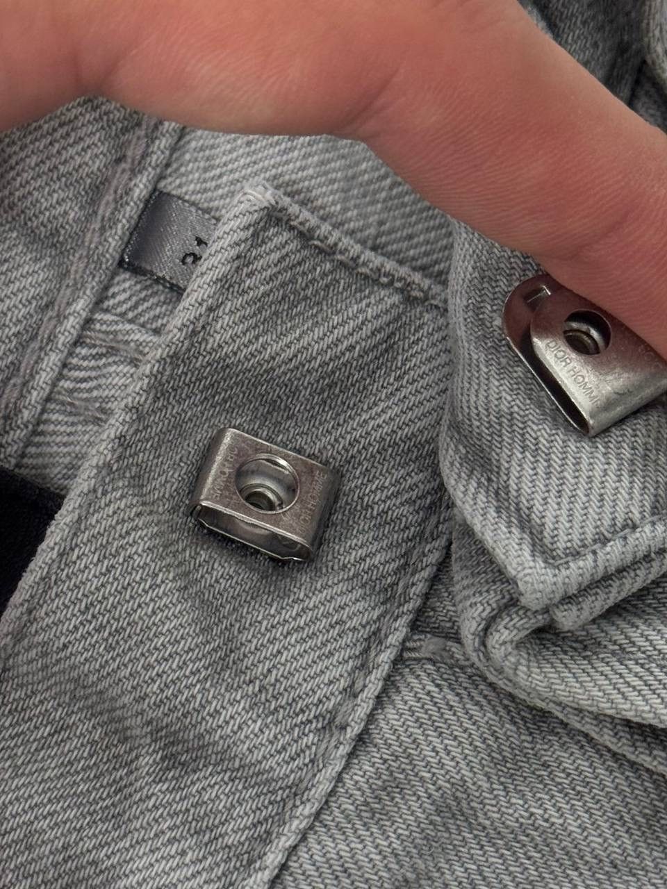 Dior Dior Hedi Slimane Gray Denim Jeans Japan Made Size US 31 - 17 Thumbnail