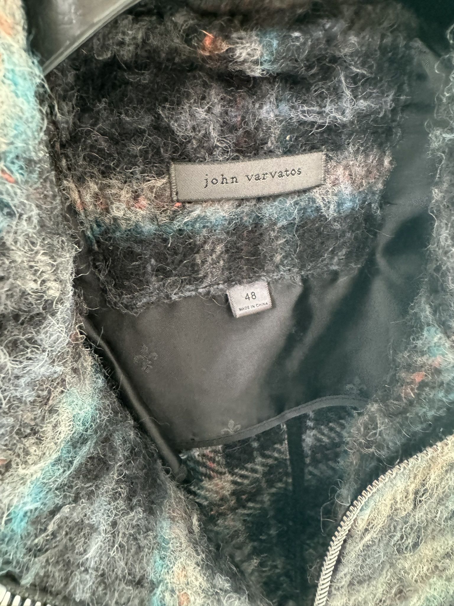 John Varvatos JOHN VARVATOS 'Baxter' Wool Plaid Trucker Jacket MSRP$$1298 Size US M / EU 48-50 / 2 - 2 Thumbnail