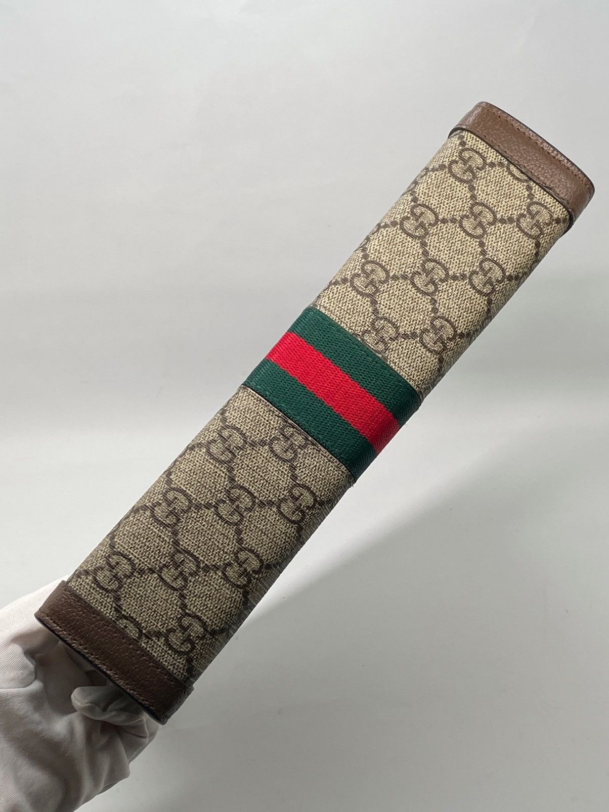 Gucci Gucci GG Supreme Fabric clutch with iconic Web Band Size ONE SIZE - 8 Thumbnail