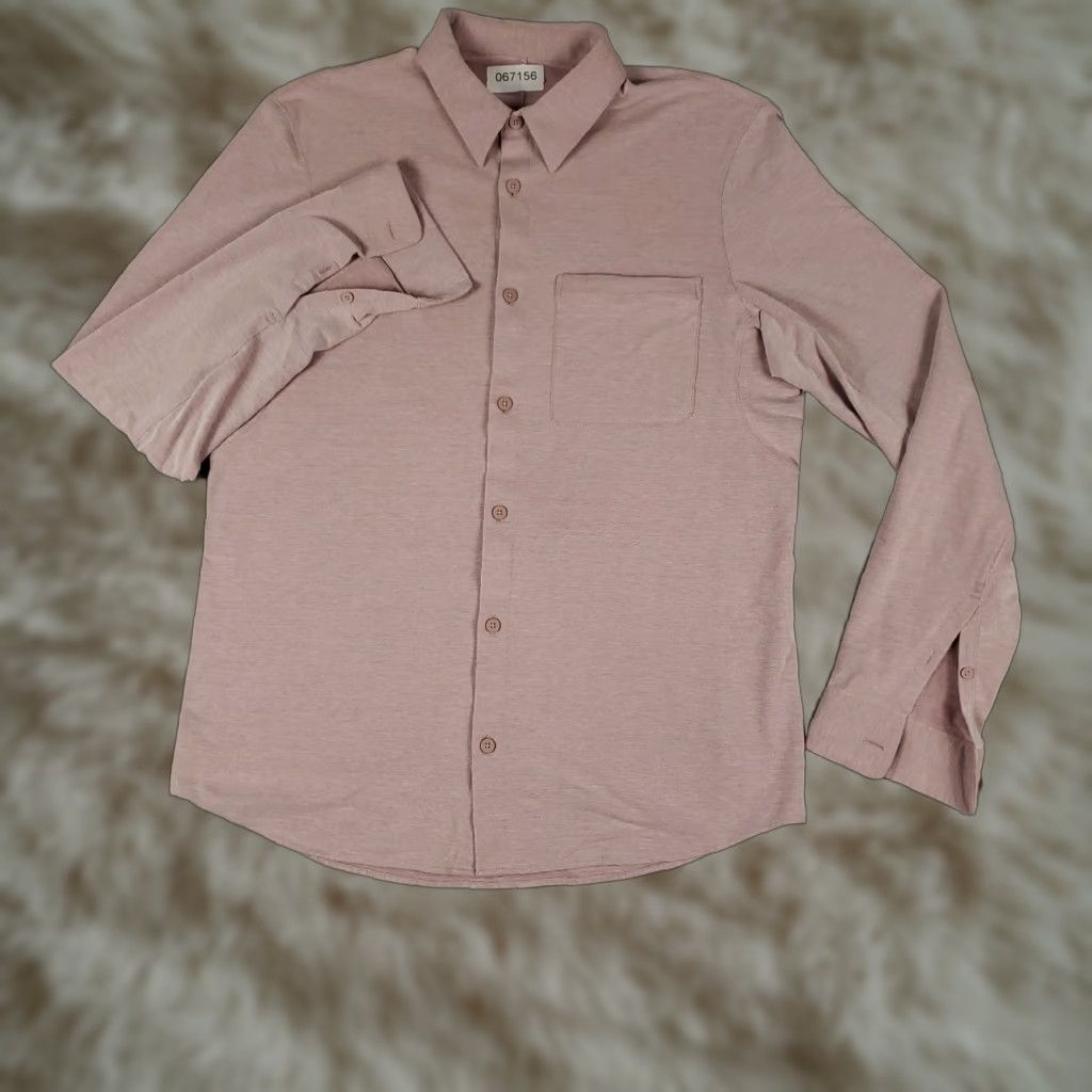 Lululemon Lululemon Shirt Mens Size Medium Red Stretch Casual Button Up Long Sleeve Size US M / EU 48-50 / 2 - 1 Thumbnail