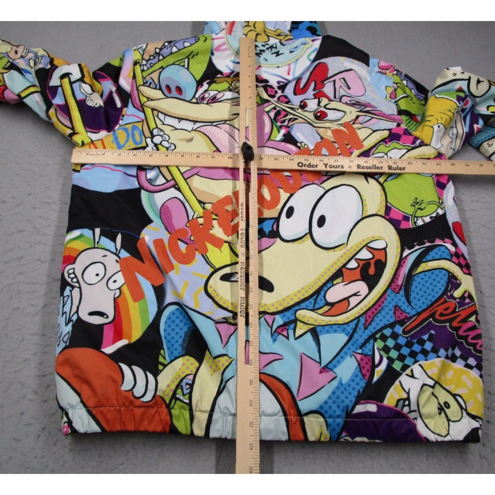 Members Only Members Only Nickelodeon Jacket Mens Medium AOP Cartoon Full Zip Sherpa Lined Size US M / EU 48-50 / 2 - 4 Thumbnail