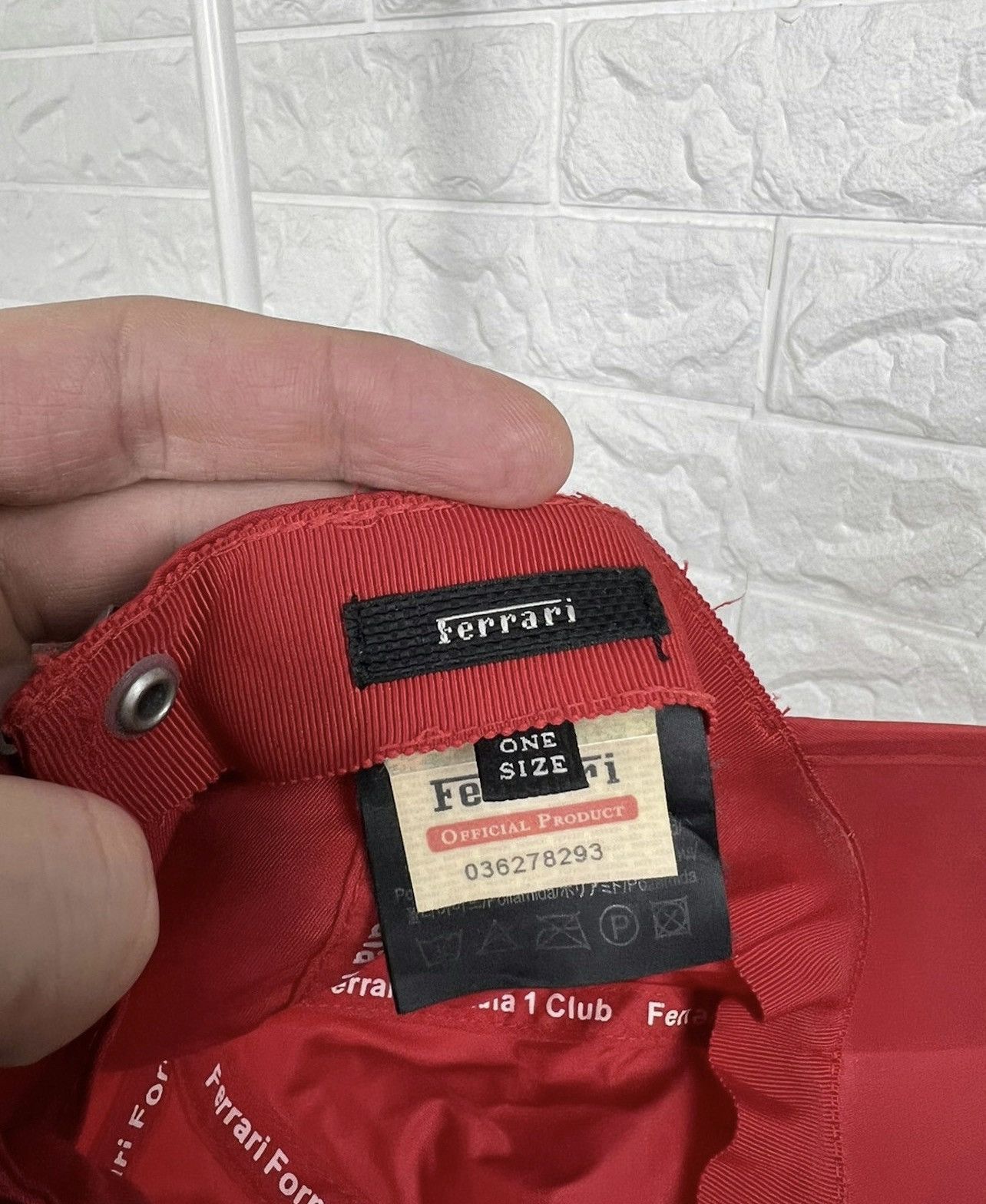 Ferrari × Vintage Vintage Formula Uno 1 Ferrari Cap Size ONE SIZE - 13 Thumbnail