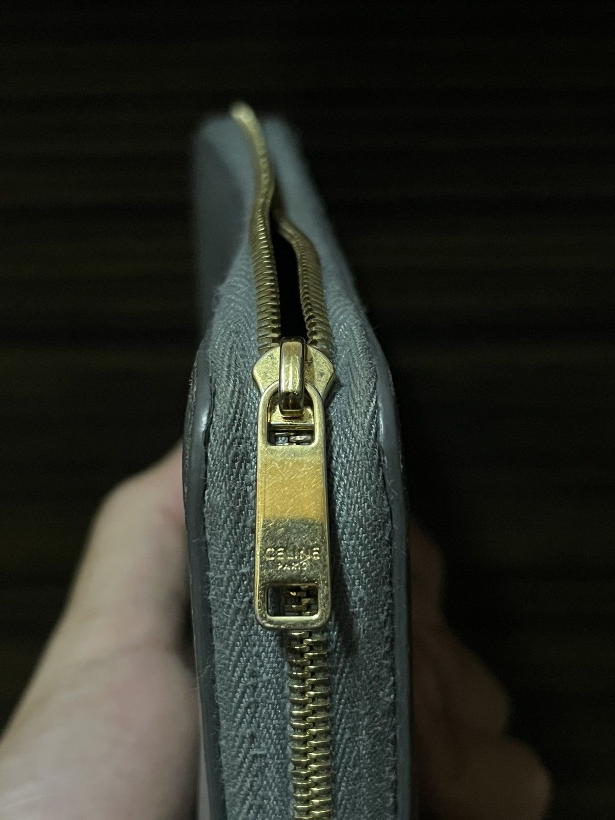 Celine Large Grained Calfskin Zip-around Long Wallet Size ONE SIZE - 10 Thumbnail