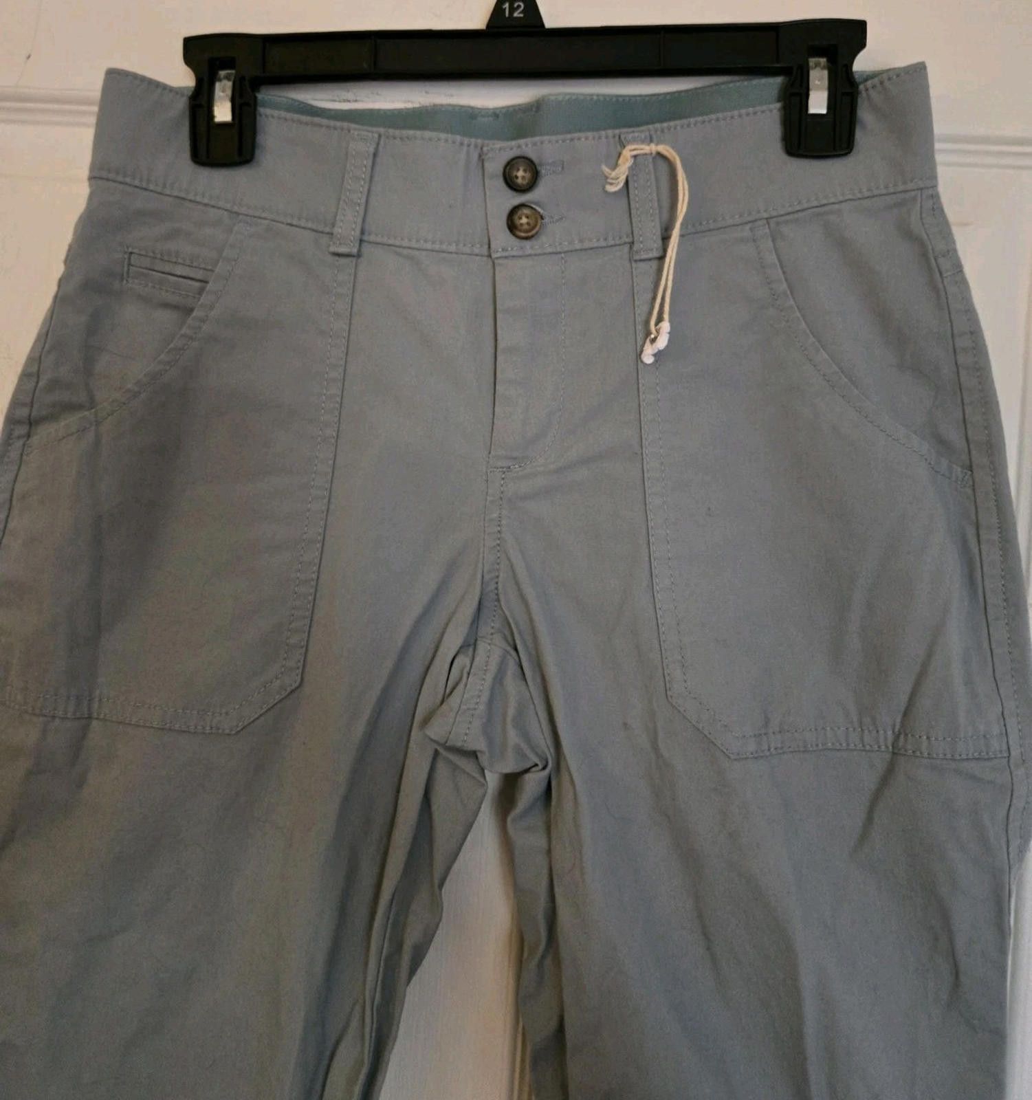 Dockers Dockers Capri Pants Muted Blue Green Sure Fit Chino Sz 4 P E Size 27" / US 4 / IT 40 - 4 Thumbnail