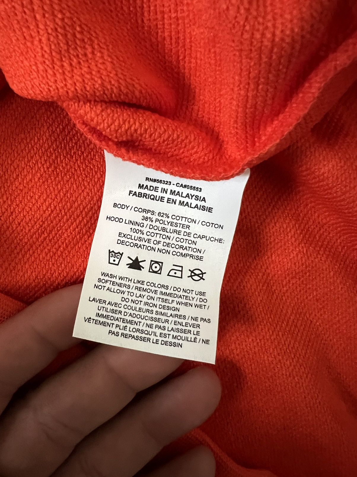 Jordan Brand Jordan Dri-FIT Fleece Sleeveless Hoodie Training Top Orange Size US L / EU 52-54 / 3 - 4 Thumbnail