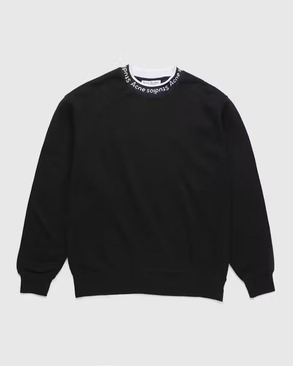 o1y0824 Logo Rib Sweatshirt in Black