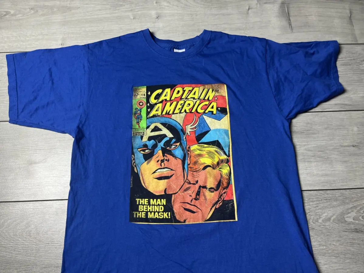 DC Comics Marvel comics T-shirt captain America size XLarge Size US XL / EU 56 / 4 - 3 Thumbnail